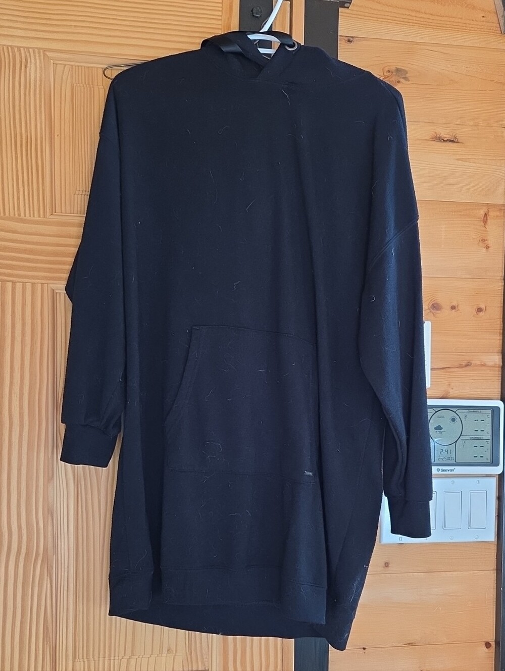 Women's Black Hoodie Sweater - Classic Pullover